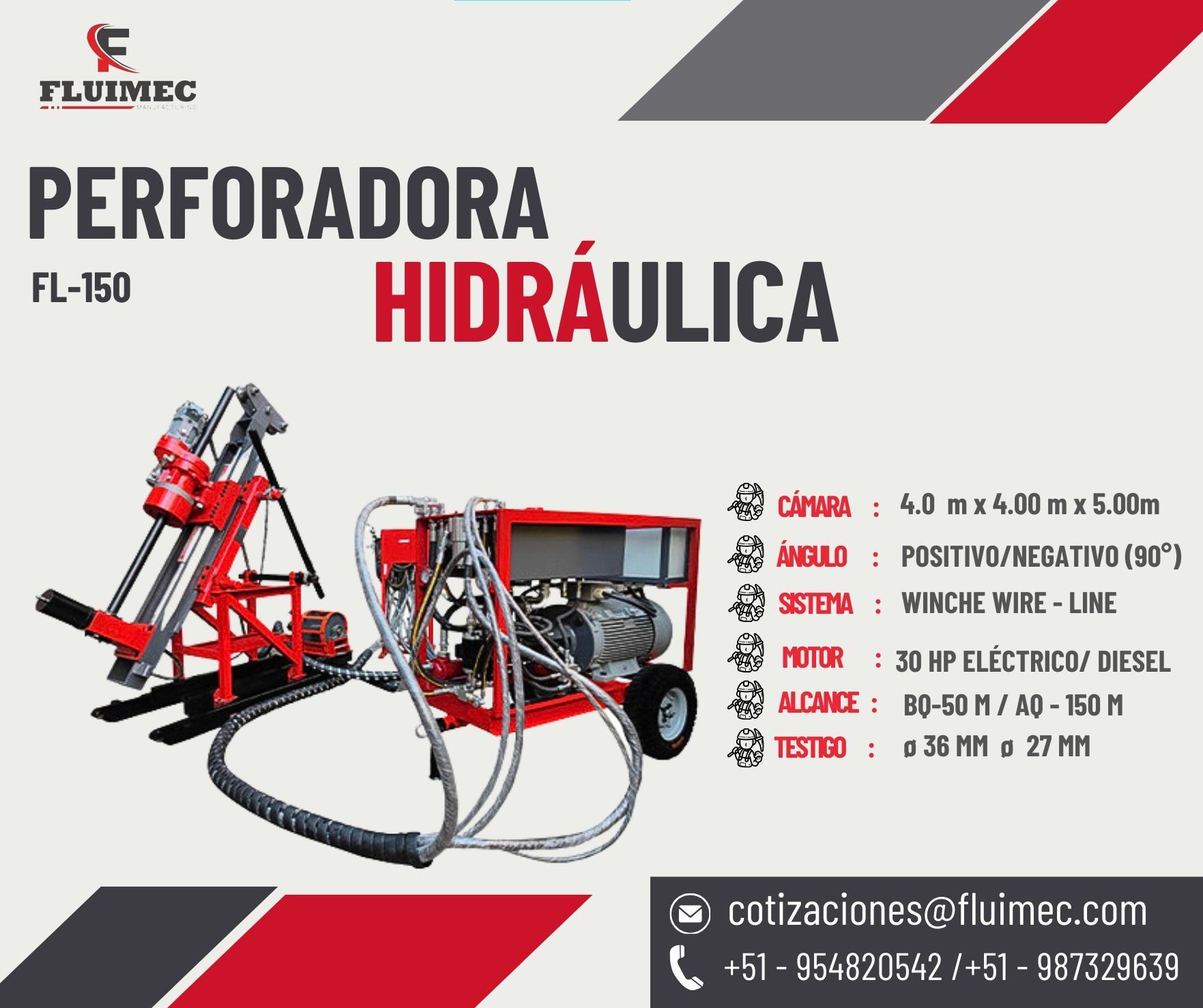 MAQUINA HIDRAULICA FL - 150 RECUPERACION DE MINERALES 